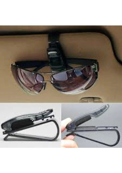 Otomobil Araba Klipsli Gözlük Güneş Gözlüğü Tutma Aparatı Gri Plastik fiyatları
