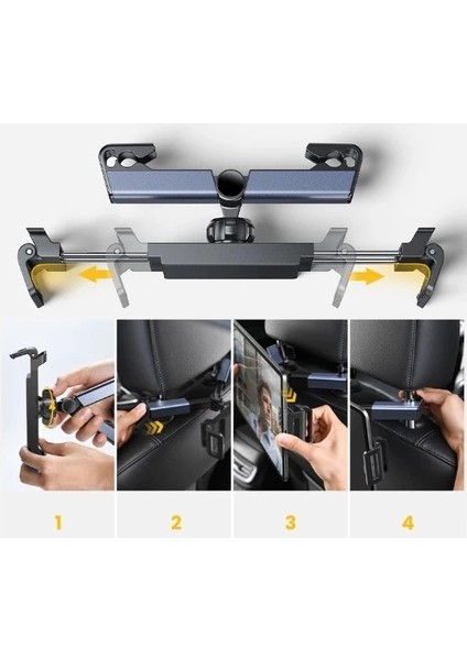 Pratik Koltuk Arkası Ayarlanabilir Tablet Telefon Tutucu fırsatları