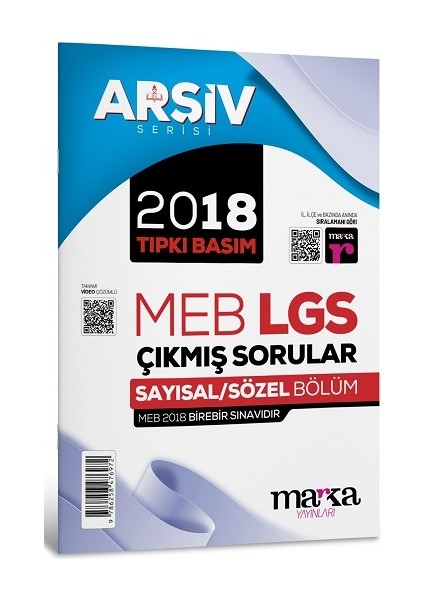 2018 Lgs 8. Sınıf Arşiv Serisi Tıpkı Basım Çıkmış Sorular Tamamı Video Çözümlü