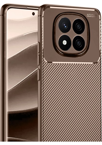 Xmpdby Newface Xiaomi Redmi Note 14 Pro 5g Kılıf Auto Focus Karbon Kapak - Kahverengi fiyatları