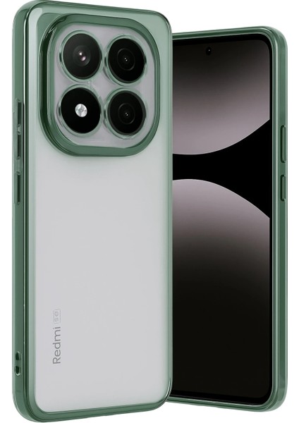 Xmpdby Newface Xiaomi Redmi Note 14 Pro Plus Kılıf Razer Lensli Silikon - Yeşil