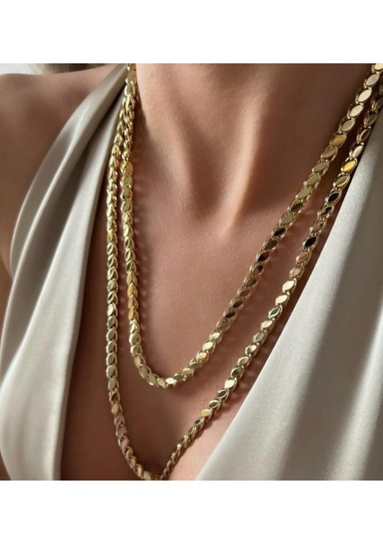 Xuping Arpa Model Zincir Kolye 14K