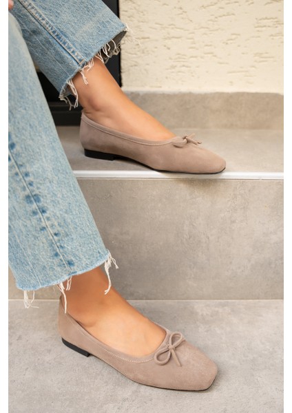 Linda Vizon Süet Fiyonk Detaylı Babet modelleri