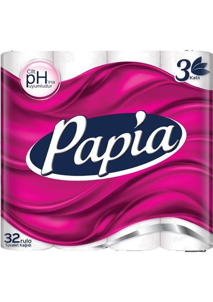 3 Adet Papia Tuvalet Kağıdı 32'li 3 Katlı fiyatları