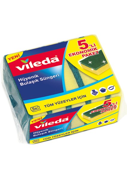 2 Adet Sünger 5'li Eko Düz Paket fiyatları