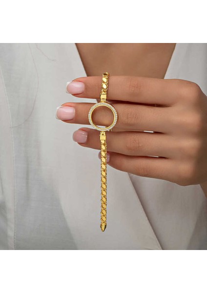 Gümüş Çeyrek Takılabilen Altın Kaplama Kadın Bileklik fiyatları