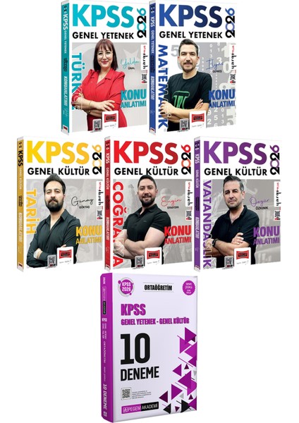 2026 Kpss Türkçe Matematik Tarih Coğrafya Vatandaşlık Konu Anlatımı - 2026 Kpss Ortaöğretim Çözümlü 10 Deneme