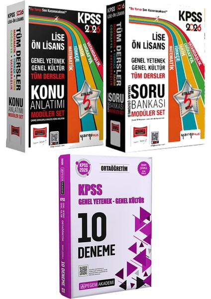 2026 Kpss Ortaöğretim Ön Lisans Modüler Konu Soru - 2026 Kpss Ortaöğretim Çözümlü 10 Deneme