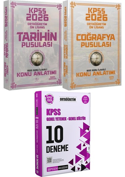2026 Kpss Ortaöğretim Ön Lisans Tarihin Coğrafya Pusulası Konu - 2026 Kpss Ortaöğretim Çözümlü 10 Deneme