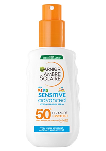 3 Adet Garnier Ambre Solaire Sensitive Advanced Çocuk Hipoalerjenik Güneş Koruyucu Sprey Spf 50+ 150 ml