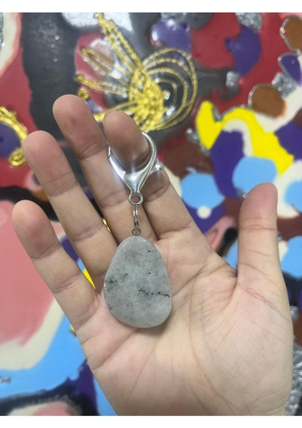 Ay Taşı Doğaltaş Anahtarlık - Çanta Charm fiyatları