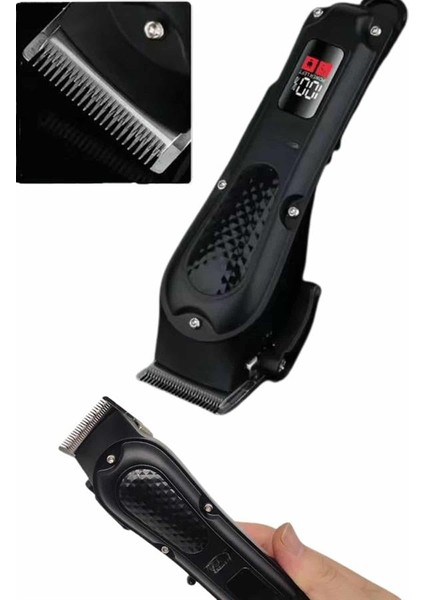 Profesyonel Saç Kesme Aleti Dijital Saç Sakal Tıraş Makinesi Uzun Ömürlü