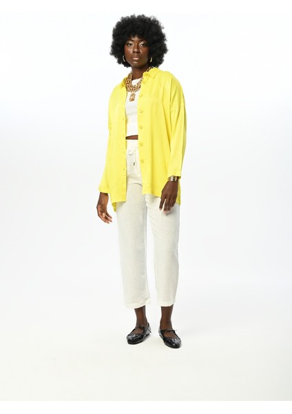 Fuşya Renk Oversıze Kesim Viskoz Gömlek fırsatları