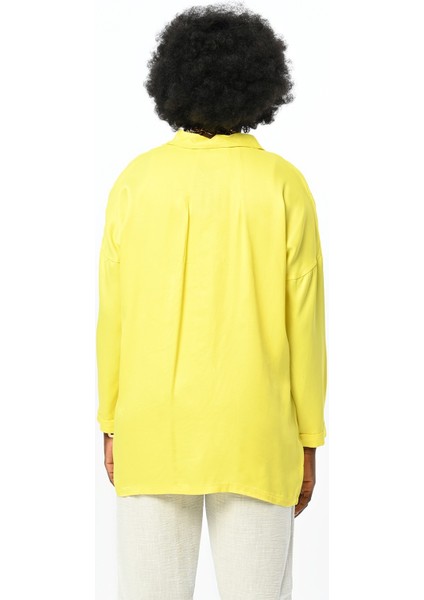 Fuşya Renk Oversıze Kesim Viskoz Gömlek indirimleri