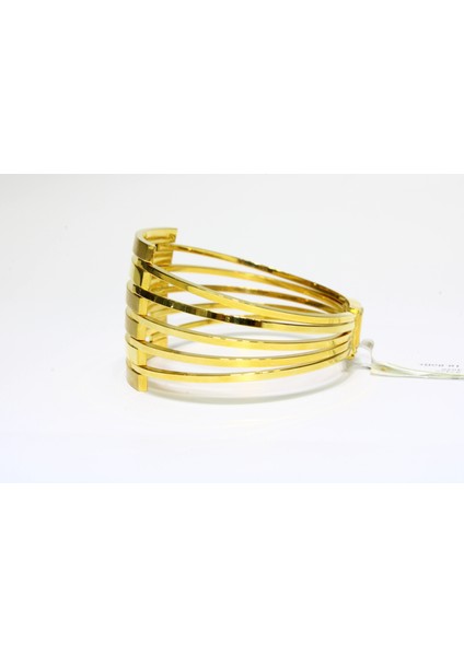 14 Ayar Altın 6 Sıralı Kaburga Kelepçe Bilezik 18.06 gr fiyatları