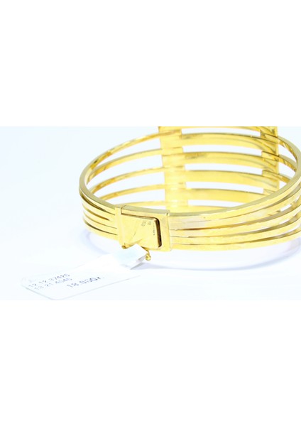 14 Ayar Altın 6 Sıralı Kaburga Kelepçe Bilezik 18.06 gr indirimleri