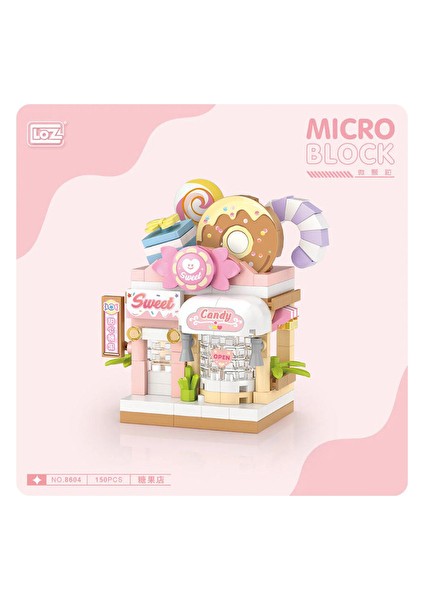 3 Adet Loz Mikro Block Şekerleme Dükkanı 150 Parça LZ-8604
