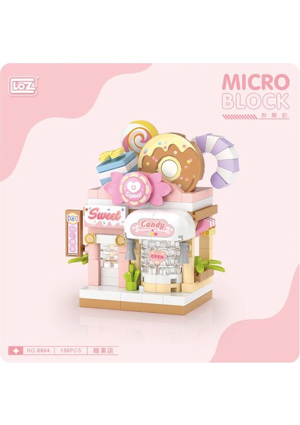 3 Adet Loz Mikro Block Şekerleme Dükkanı 150 Parça LZ-8604 fiyatları