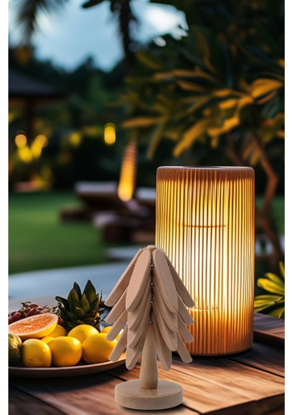 Verano 4’lü Standlı Bambu Ağaç Nihale Seti Katlanır Isıya Dayanıklı 20 cm fiyatları