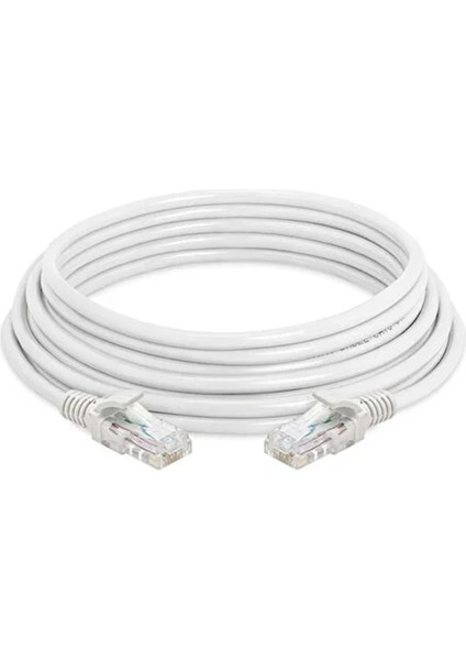Ethernet Kablosu Cat6 30 Metre Yüksek Hız 1000MBPS 250MHZ Korumalı Beyaz Lan Uzun Network Kablosu fırsatları