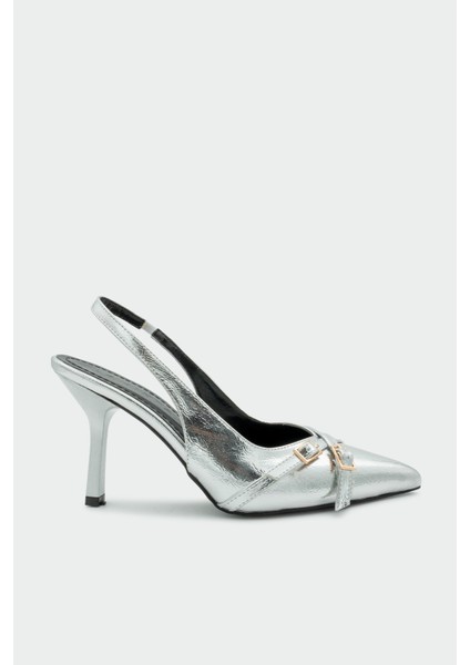 Nana Silver Tokalı Topuklu Ayakkabı