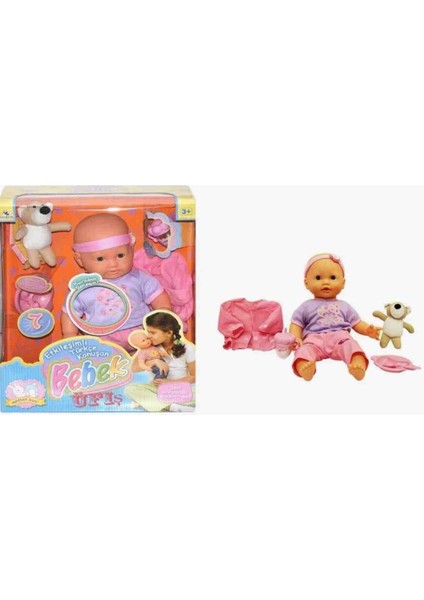 Oyuncak Bebek Türkçe Konuşan Ayıcıklı Etkileşimli 7 Fonksiyonlu(3 Adet Pil Hediyeli)