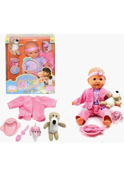 Oyuncak Bebek Türkçe Konuşan Ayıcıklı Etkileşimli 7 Fonksiyonlu(3 Adet Pil Hediyeli) fiyatları