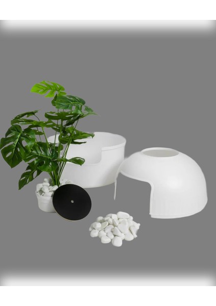 Dekoratif Kedi Tuvaleti & Evi Yeni Tasarım Beyaz fırsatları