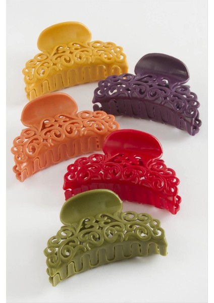 Çini Desenli Renkli Mandal Toka 6 cm