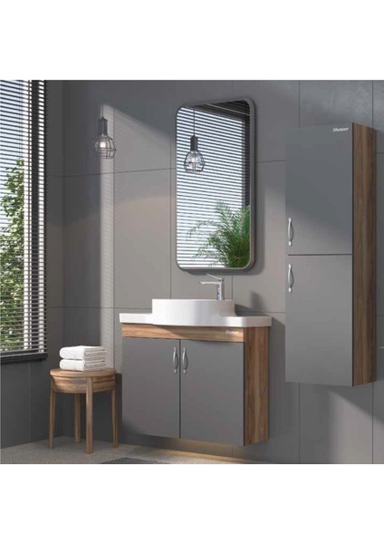 Özgün Banyo Dolabı 80 cm (Boy Dolabı Dahil Değildir.)