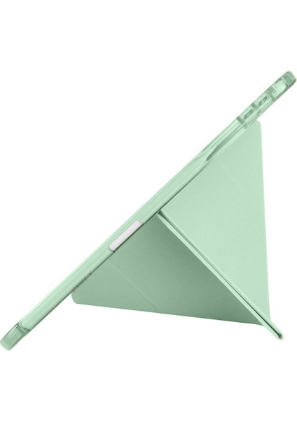 Apple iPad Air 10.9'' 2022/2020 Uyumlu Üçgen Katlanabilir Kalem Şarj Bölmeli Standlı Kılıf indirimleri