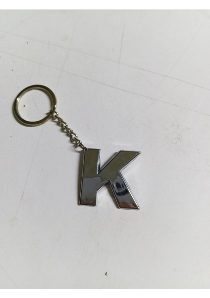K Harfi Plastik Krom Kaplama Anahtarlık- Harf Çanta Süsü fiyatları