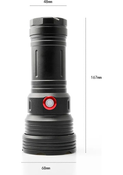 Şarjlı 3 Pilli Kılıflı Metal El Feneri fırsatları