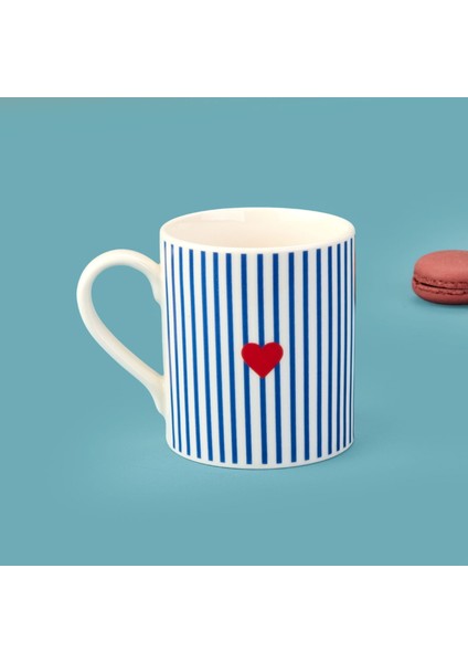 Kitchen Bold Heart Porselen Kupa - Renkli - 290 ml fiyatları