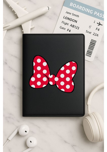 Tüm Ülke Pasaportları Için Siyah Vinleks Deri Pasaport Kılıfı Kabı Minnieacc