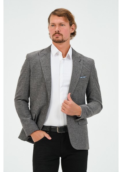 Erkek Slim Fit Blazer Ceket Antrasit modelleri