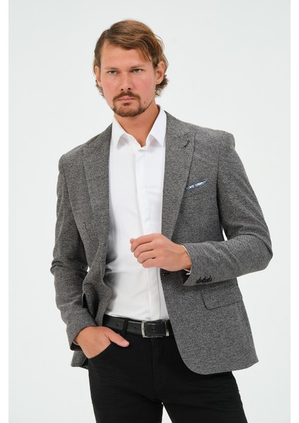 Erkek Slim Fit Blazer Ceket Antrasit fırsatları
