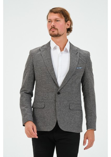 Erkek Slim Fit Blazer Ceket Antrasit indirimleri