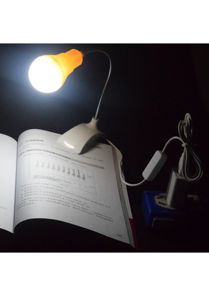 Kitap Okuma Lambası - Ledli Masa Lambası - Usbli Düğmeli Gece Lambası