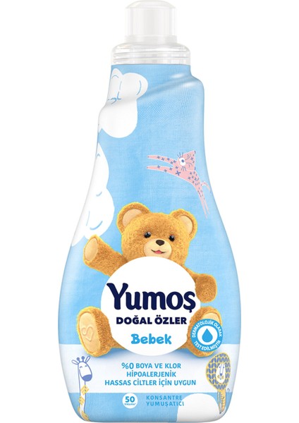 Çamaşır Yumuşatıcısı Doğal Özler Bebek 50 Yıkama 1200 ml 2 Adet