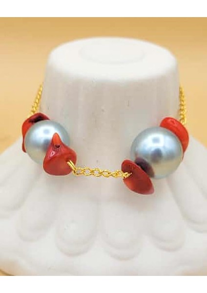 Coral Pearl Elegance Bileklik fiyatları