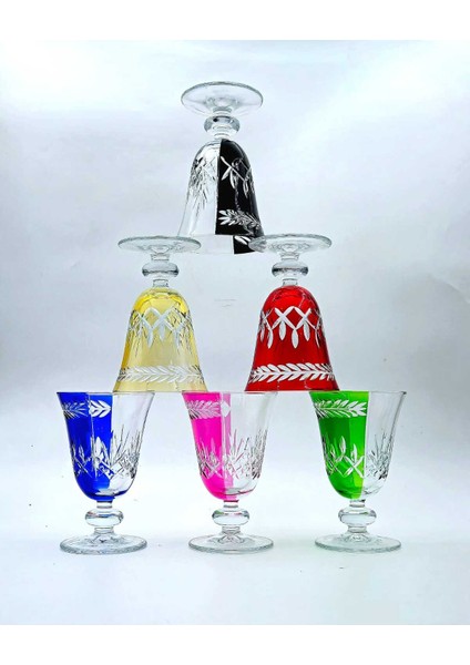 6'lı Kristal Lüks Meşrubat Bardağı modelleri