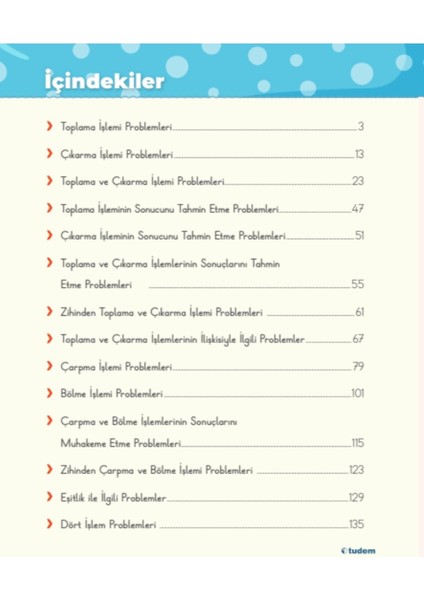 2.sınıf Problem Çözmeyi Öğreniyorum modelleri