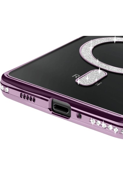 Nrzsnt Newface Xiaomi Redmi 14C Joke Simli Magneticsafe Kılıf - Derin Mor modelleri