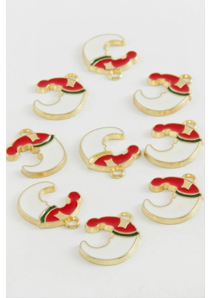 Ay Yılbaşı Mineli Kolye Ucu 1 Adet