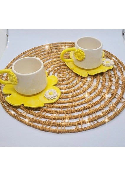 Papatya Seramik Fincan El Yapımı modelleri