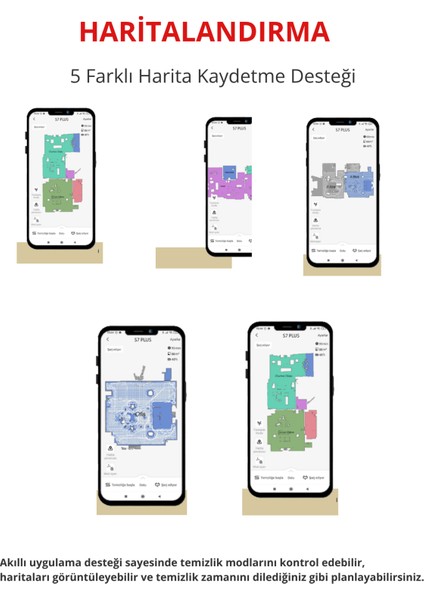 RS16 Akıllı Robot Vacuum & Mop Süpürge Beyaz (Yuı Türkiye Garantili) indirimleri