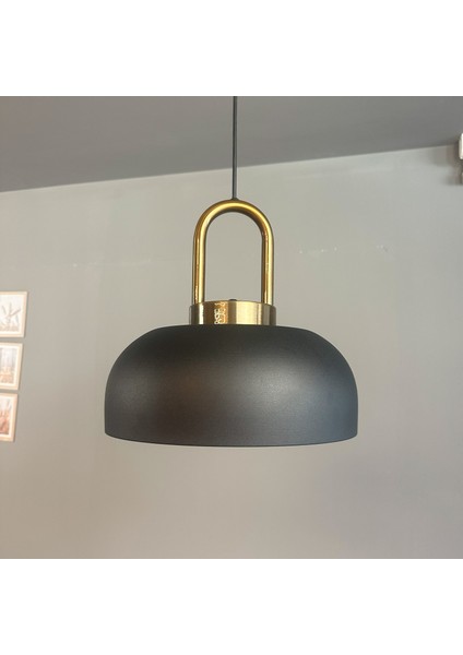 Siyah Rocha Metal Avize Eskitme Kilit Kafa Başlık Salon Mutfak Otel Tekli Avize Lamba Aydınlatma modelleri