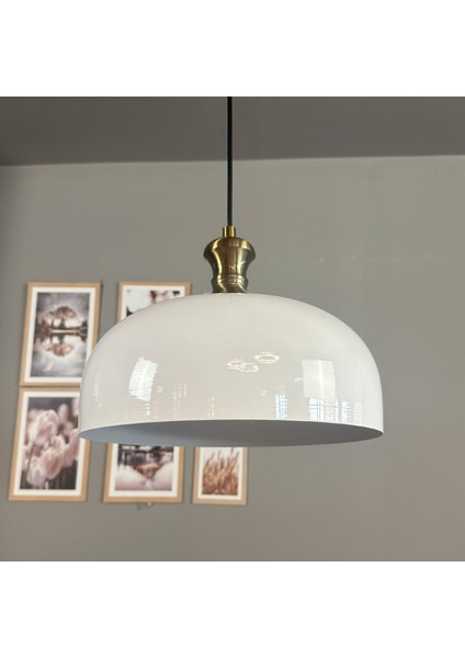 Beyaz Rocha Metal Avize Eskitme Tokmak Başlık Salon Masaüstü Mutfak Tekli Avize Lamba Aydınlatma fırsatları