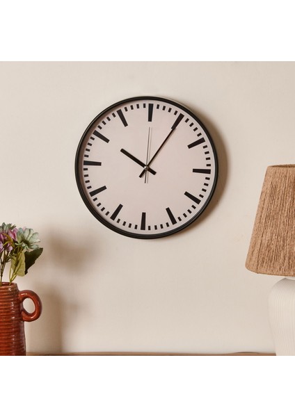 Deco Nautical Fun Duvar Saati - Siyah - 30 cm